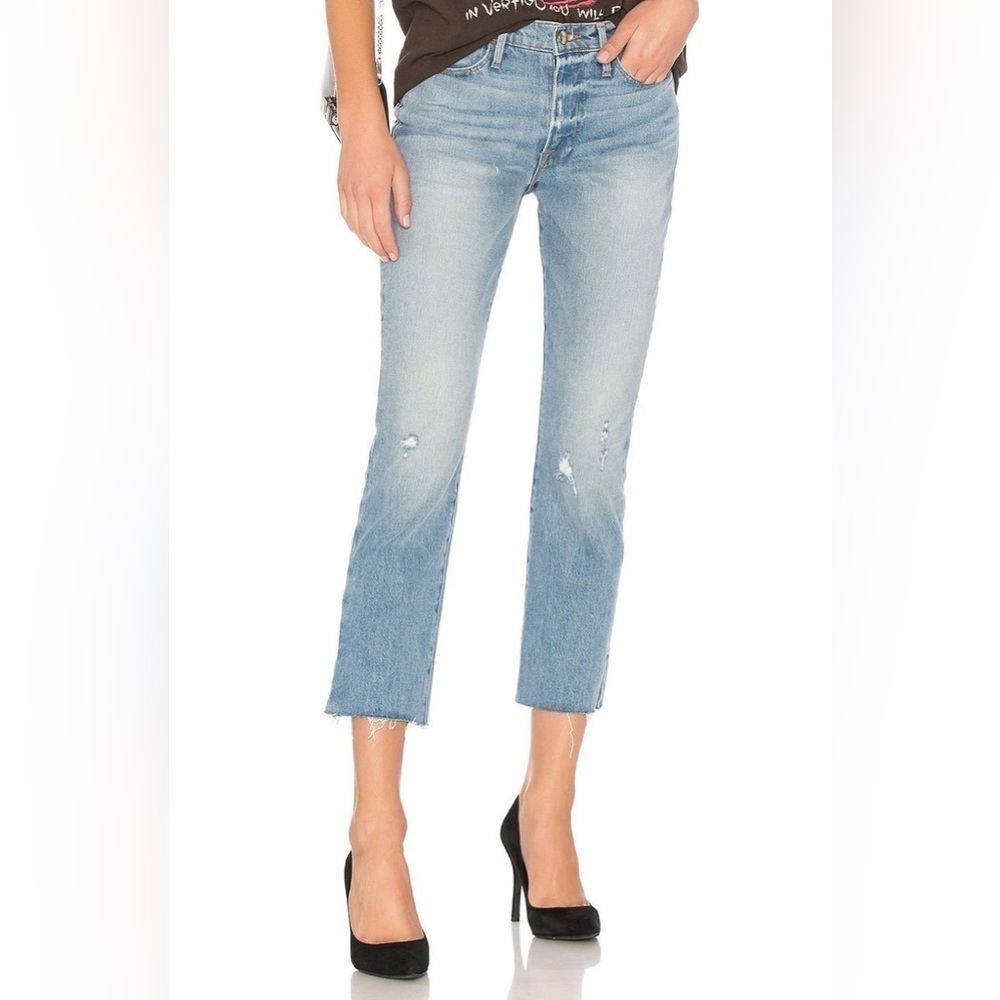 FRAME Le High Straight Jeans Surrey Size 27